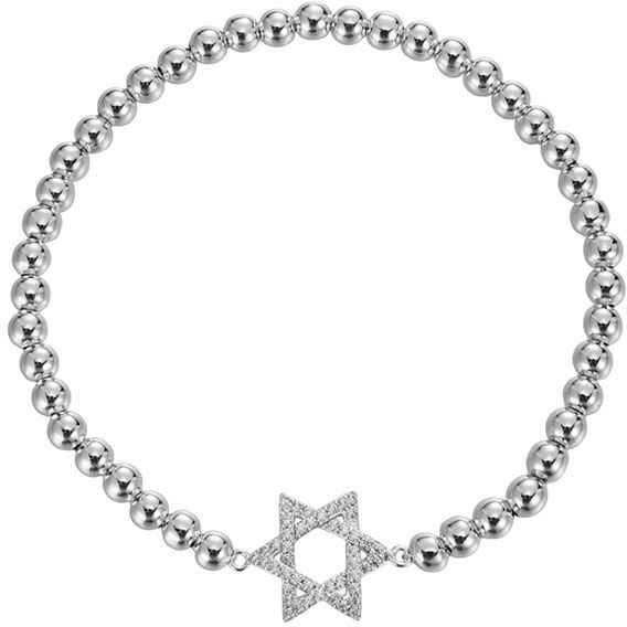 Star of David beeded bracelet