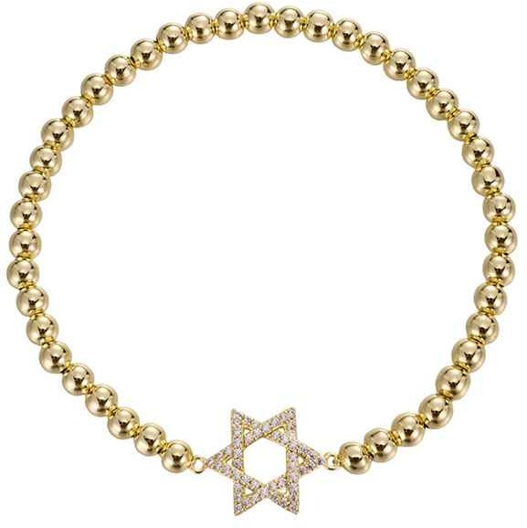 Star of David beeded bracelet