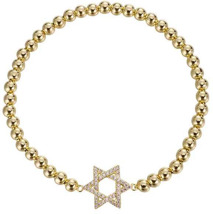 Star of David beeded bracelet