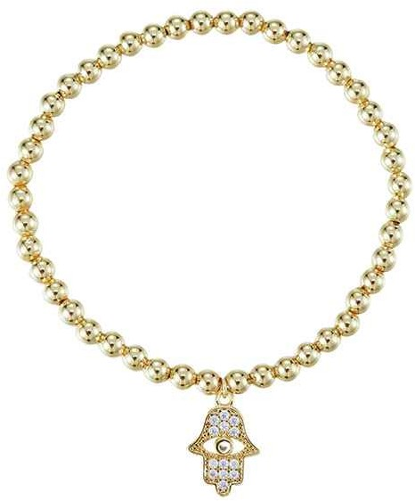Hand of Hamsa beeded bracelet