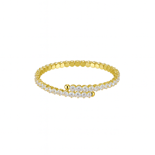 Cz flex cuff bangle