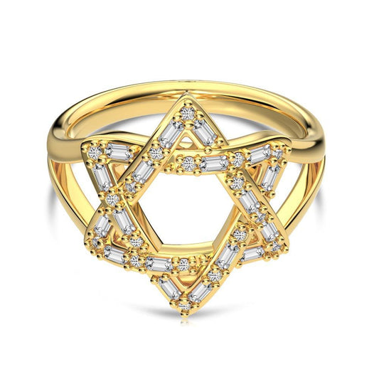 Sterling Silver Star of David Ring